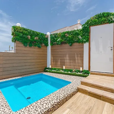 Private Pool Bbq Air Conditioning Stunning Ocean View Feriehus Costa Adeje (Tenerife)